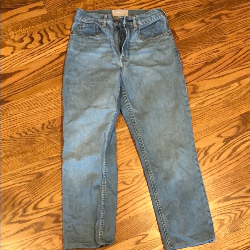 Everlane High Rise Hemmed Jeans